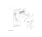 GE GIE21GSHBSS freezer section diagram