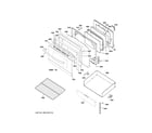 GE JB480SM1SS door & drawer parts diagram