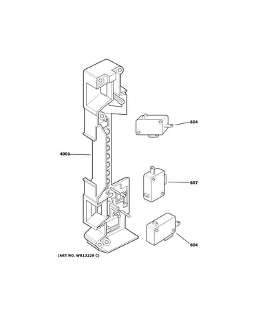 Latch board parts