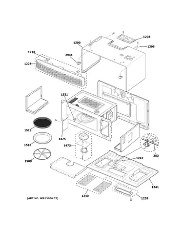 Oven cavity parts