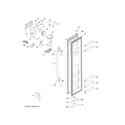 GE GZS22DGJKFBB freezer door diagram