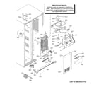 GE GSS25GMHLCES freezer section diagram