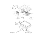 GE ZEU30RSJ3SS control panel & cooktop diagram