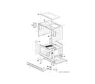 GE PSB1201NSS01 oven cavity parts diagram