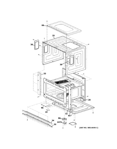 Oven cavity parts