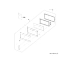 GE PVM9179FL1DS door parts diagram