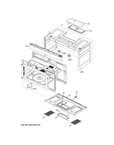 Oven cavity parts