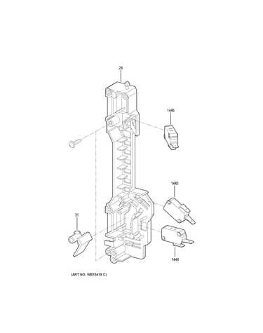 Latch board parts