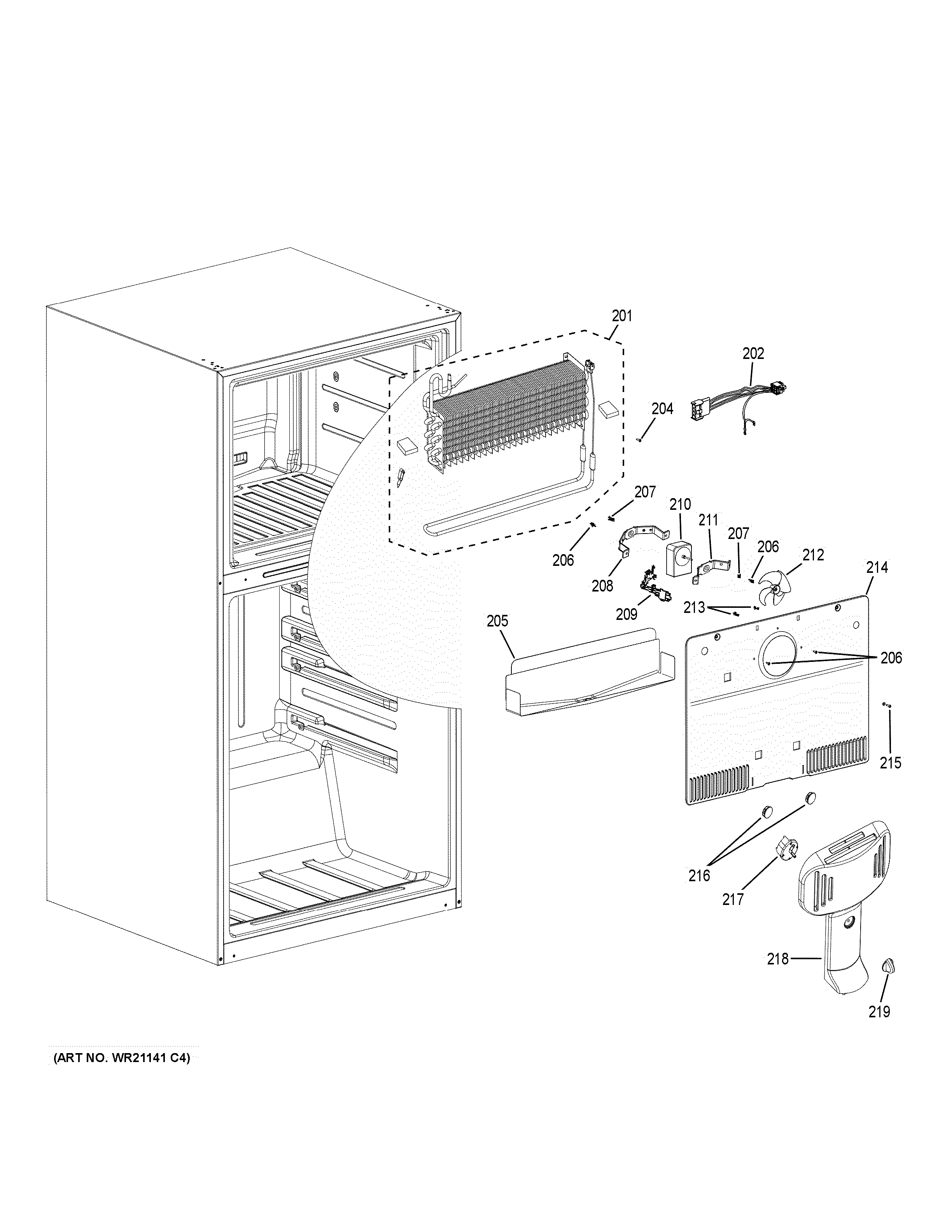 Freezer section