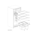 GE GTS21FSKCSS shelves & drawers diagram