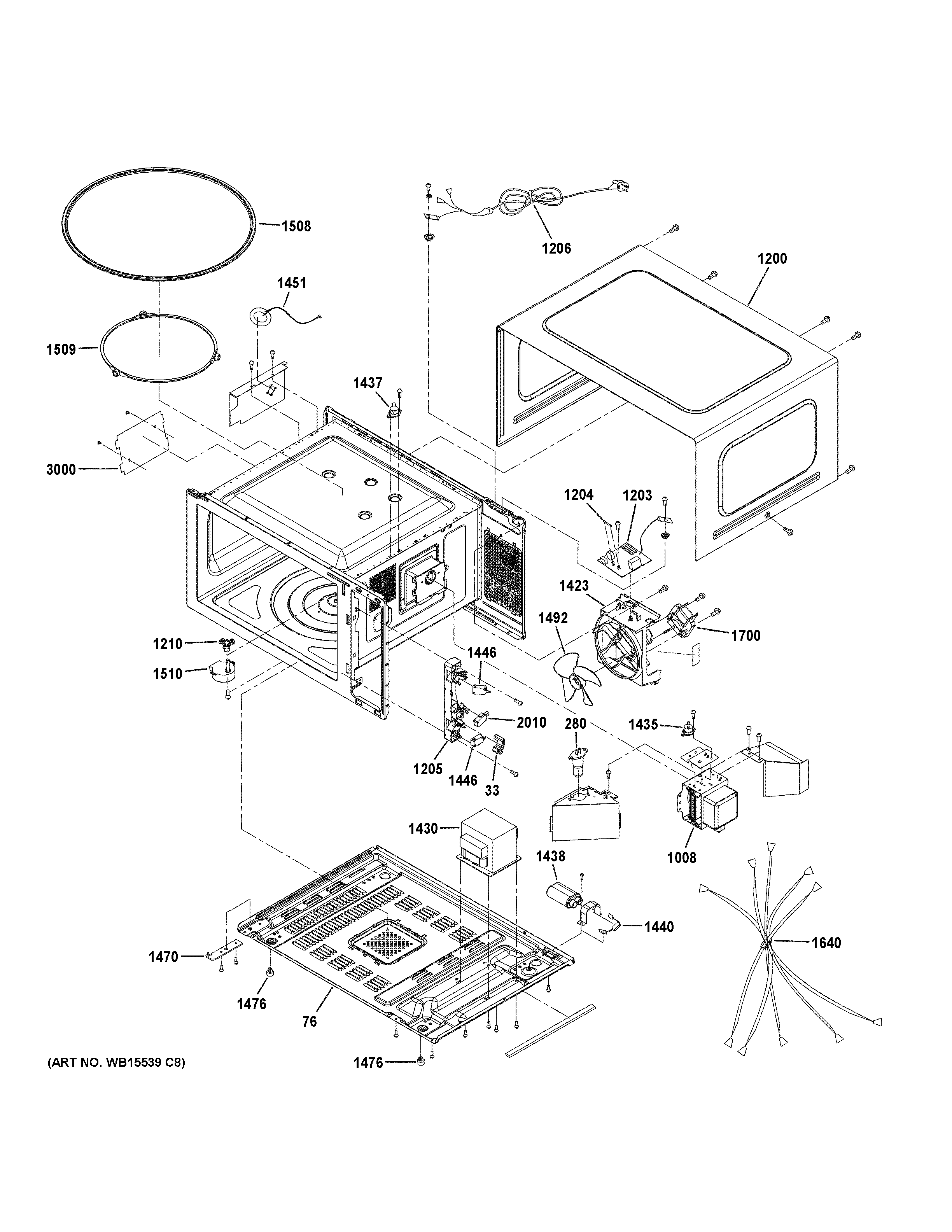 Oven cavity parts