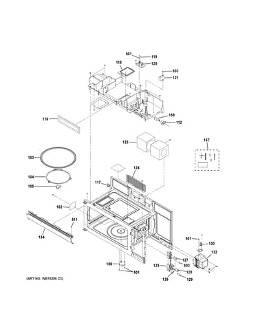 Oven cavity parts