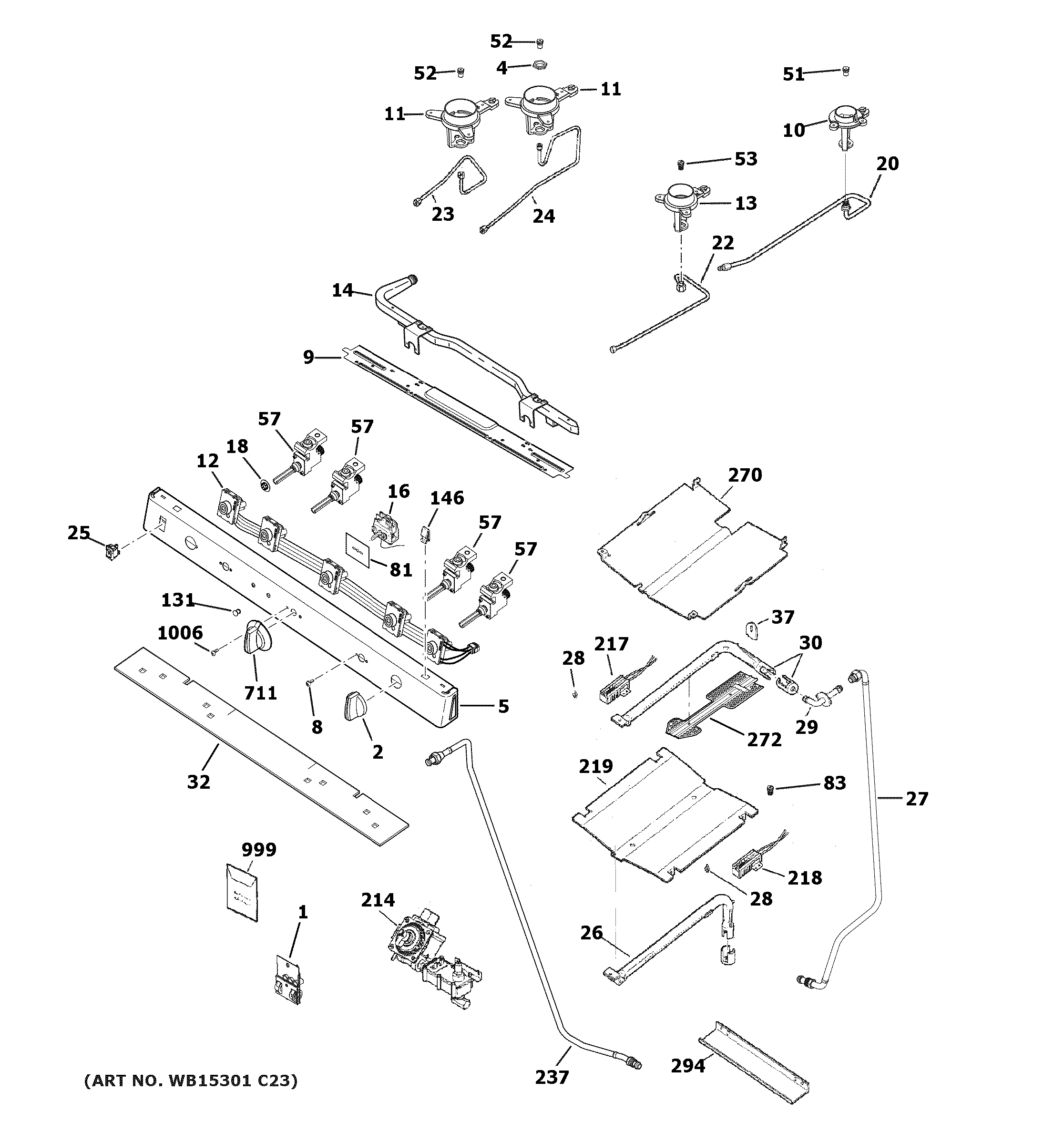 Gas & burner parts