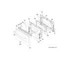 GE JGB860BEJ2TS lower door diagram