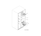 GE GZS22DGJPFBB freezer shelves diagram