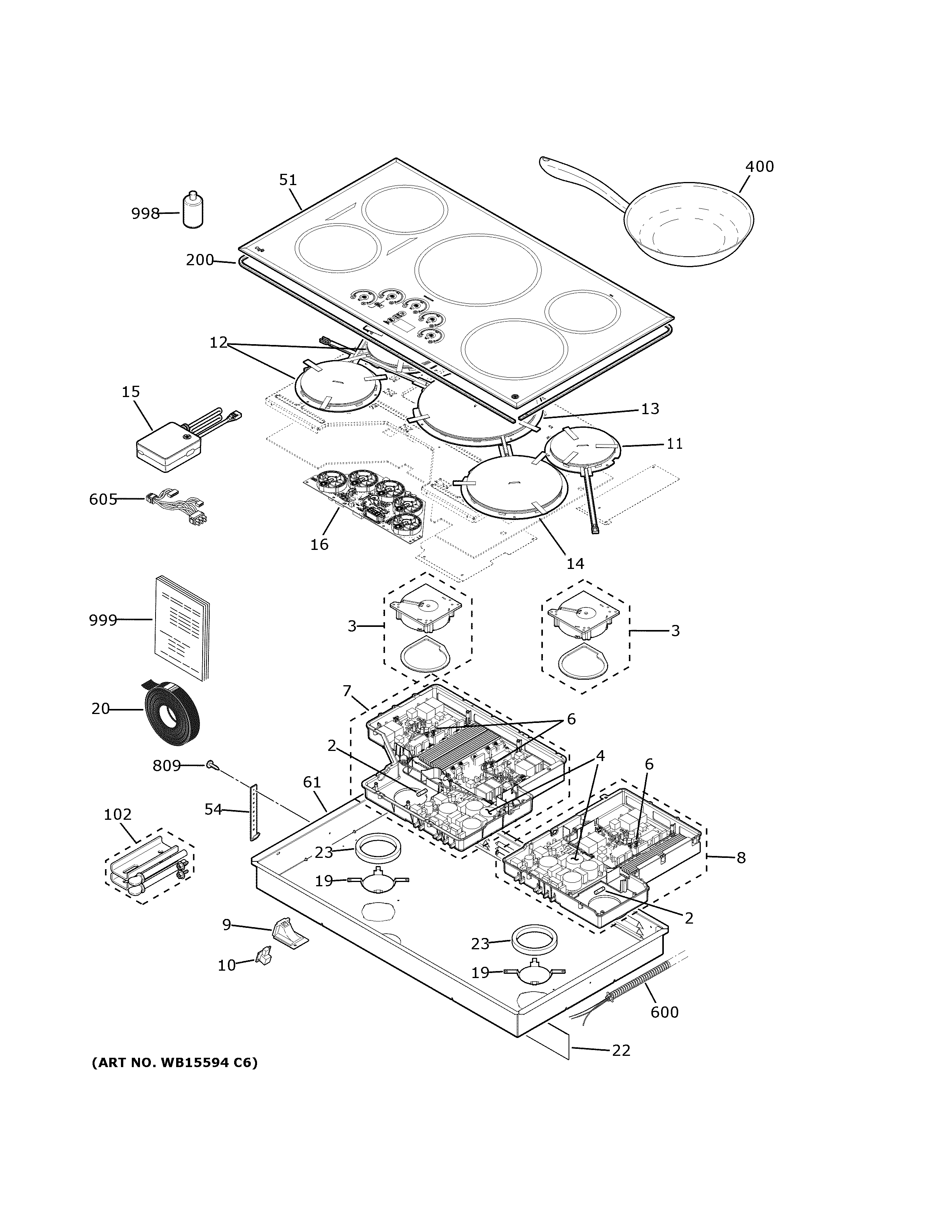 CONTROL PANEL & COOKTOP