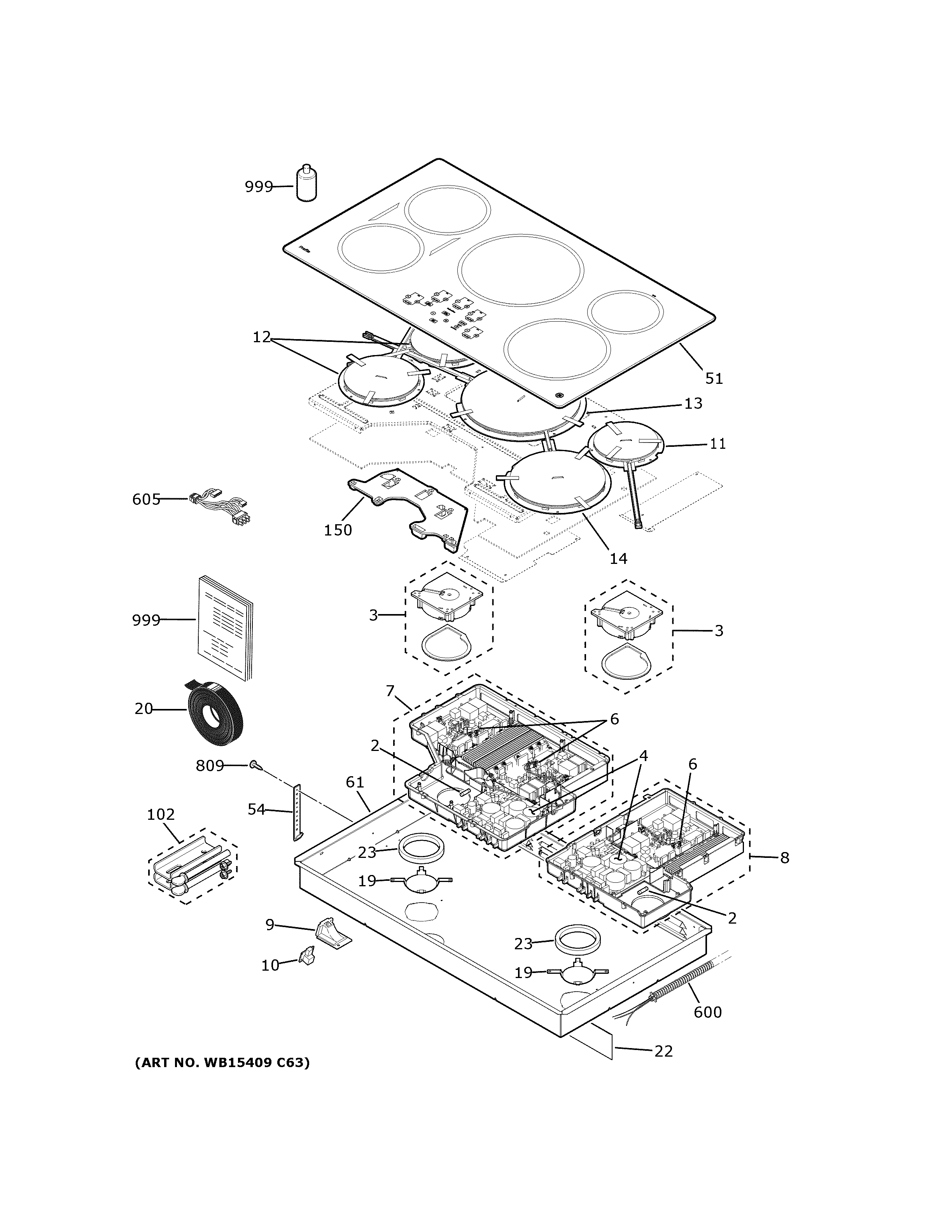 CONTROL PANEL & COOKTOP