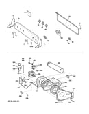 Backsplash, blower & motor assembly