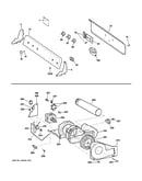 Backsplash, blower & motor assembly
