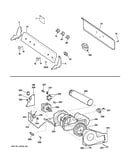 Backsplash, blower & motor assembly