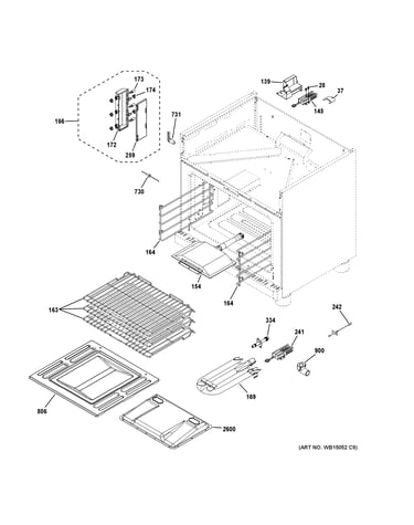 Oven cavity parts
