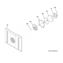 GE CGY366P3M1D1 convection fan diagram