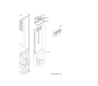 GE GBE21DGKFRBB fresh food section diagram