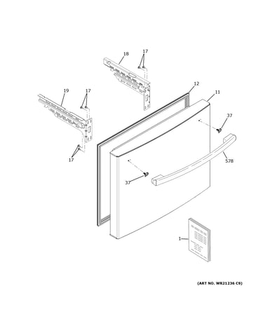 Freezer door