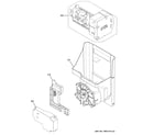 GE GYE18JMLAFES ice maker & dispenser diagram