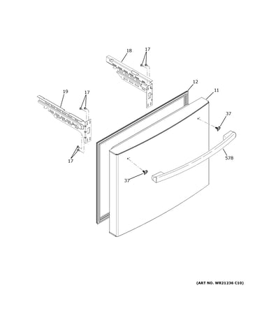 Freezer door