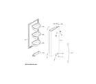 GE GYE18JEMAFDS fresh food door - rh diagram