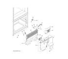 GE GYE18JEMAFDS freezer section diagram