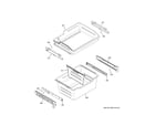 GE GYE18JEMAFDS freezer shelves diagram