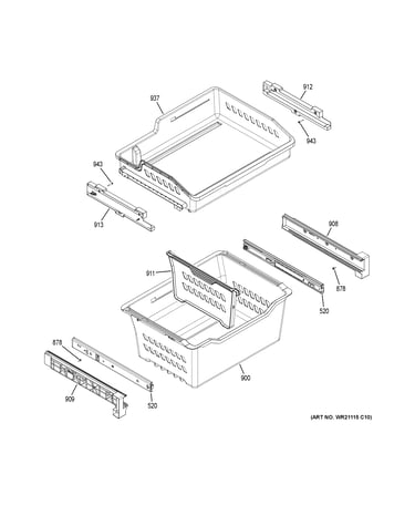 Freezer shelves