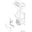 GE GYE18JBLKFTS ice maker & dispenser diagram