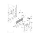 GE GYE18JEMKFDS freezer section diagram