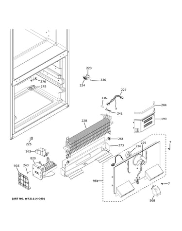 Freezer section