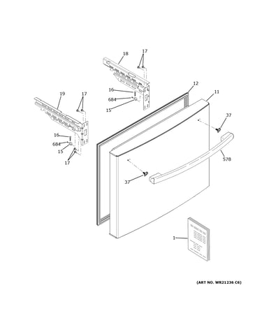 Freezer door
