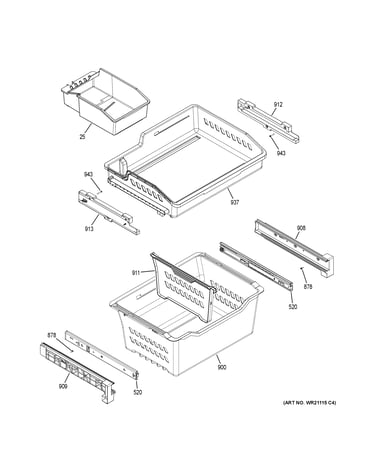 Freezer shelves