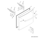 GE GNE25JGKBFBB freezer door diagram