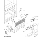 GE GNE25JMKAFES freezer section diagram