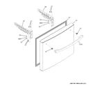 GE GFE26JMMAFES freezer door diagram