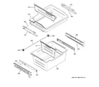 GE GFE24JGKGFBB freezer shelves diagram