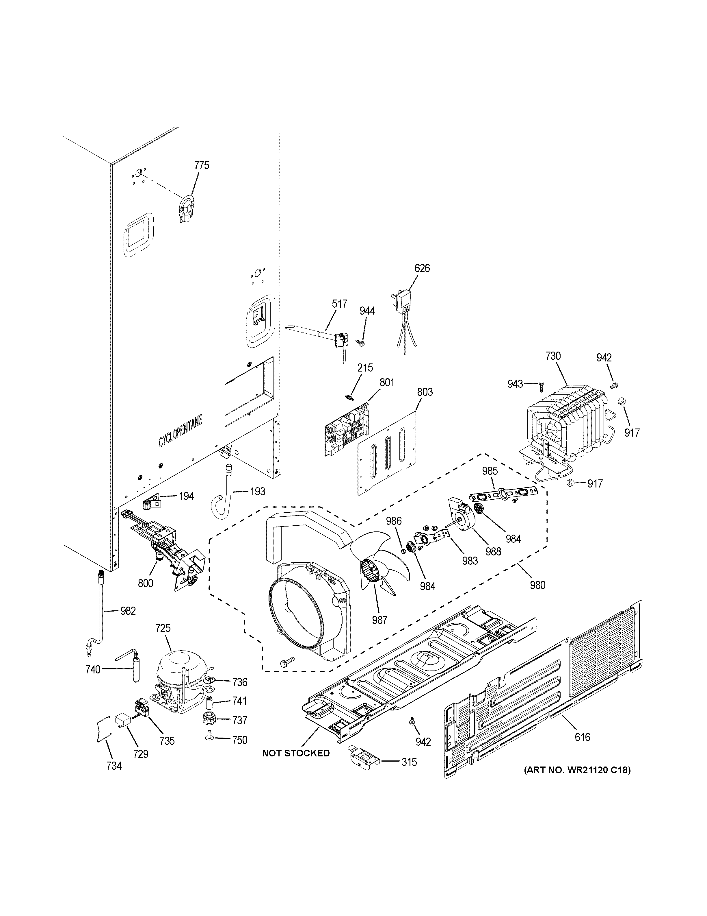 Machine compartment