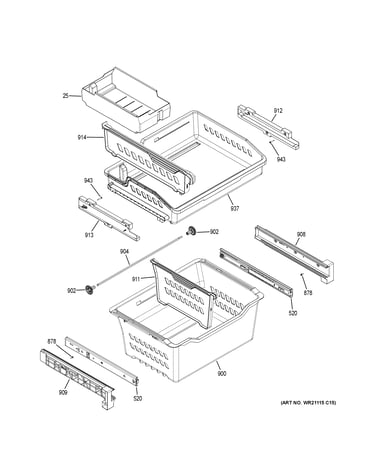 Freezer shelves