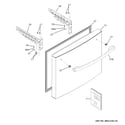 GE GNE27JSMKFSS freezer door diagram