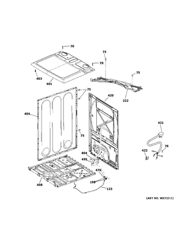 Cabinet & top panel