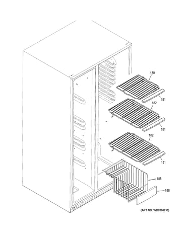 Freezer shelves