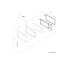 GE JVM6175SF1SS door parts diagram