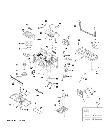 Oven cavity parts